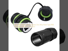 M20 RJ45 방수 커넥터 주황 합금 패널 타입 IP68 방수 네트워크 커넥터