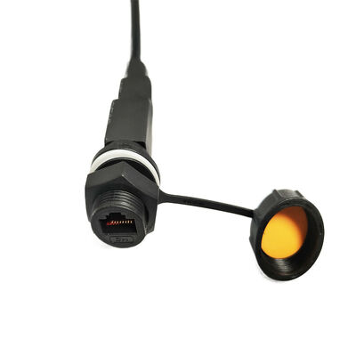 M20 나사형 방수 IP67 RJ45 커넥터 데이터 신호 보안 네트워크 항공 플러그