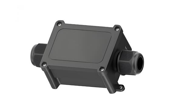 방수 정션 박스, 1-in 1-out IP68, 케이블 글랜드 포함